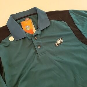 NFL Philadelphia Eagles Team Pride Golf Polo Shirt E-System NWT Vtg